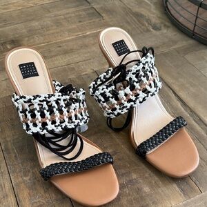 NWOB WHBM braided sandals